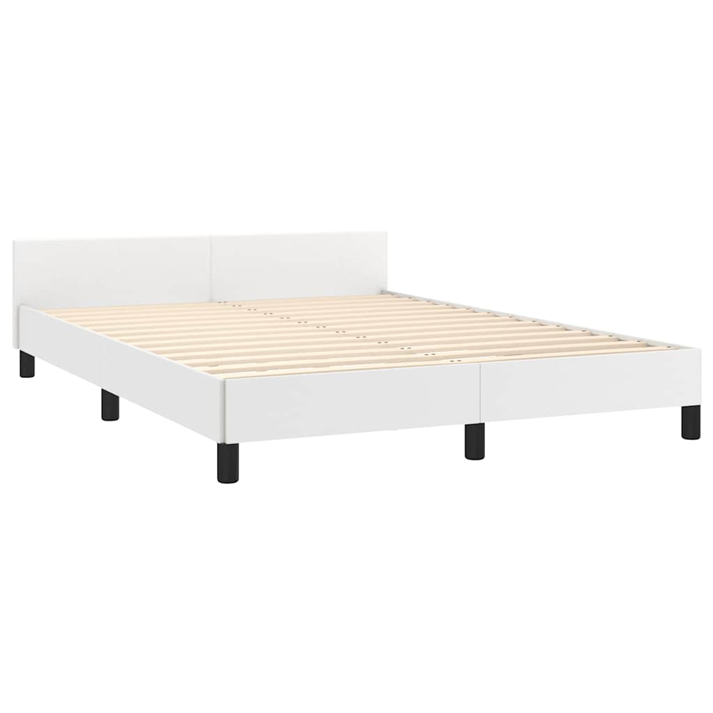 Giroletto con Testiera senza Materasso Bianco 140x200 cm