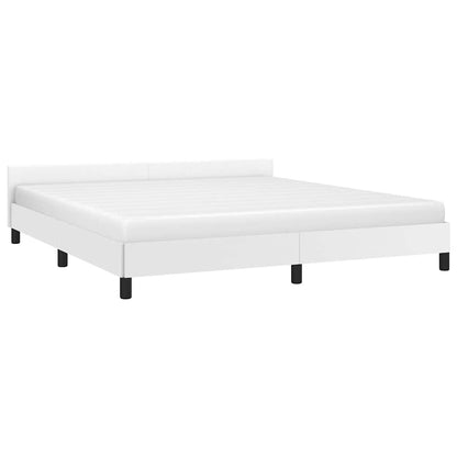 Giroletto con Testiera senza Materasso Bianco 160x200 cm