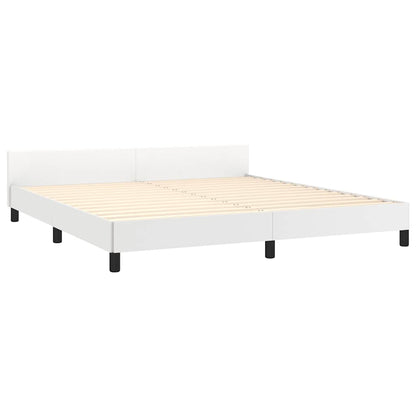 Giroletto con Testiera senza Materasso Bianco 160x200 cm