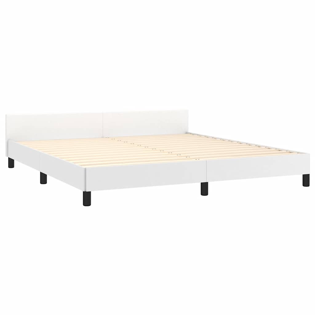 Giroletto con Testiera senza Materasso Bianco 180x200 cm