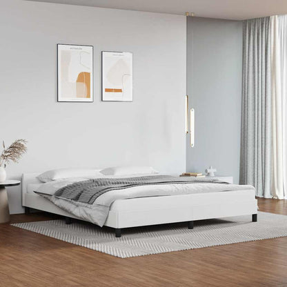 Giroletto con Testiera senza Materasso Bianco 180x200 cm