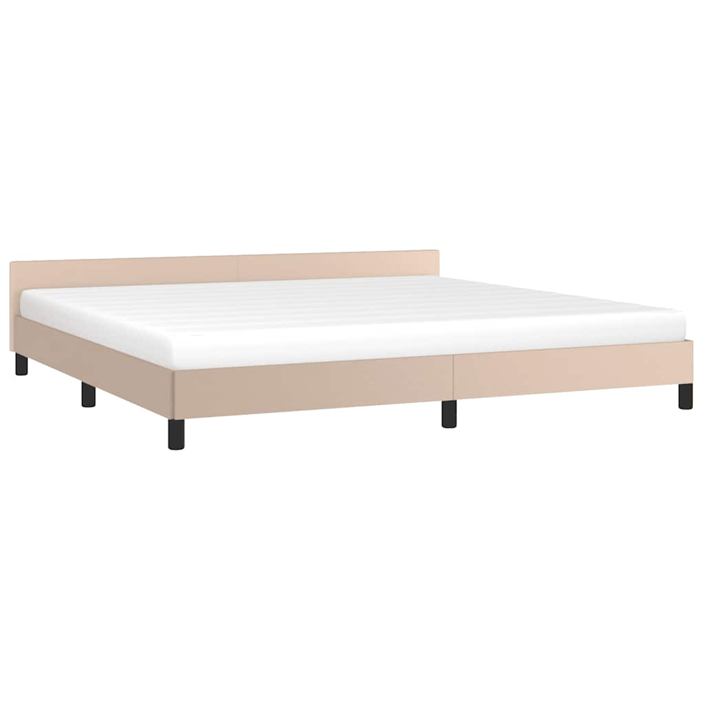 Giroletto con Testiera senza Materasso Cappuccino 200x200 cm