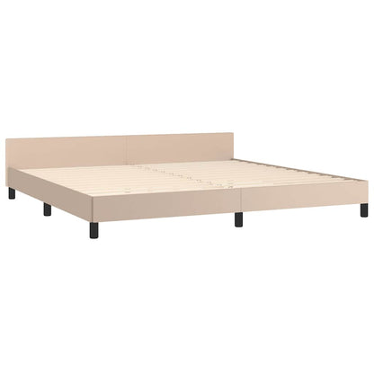 Giroletto con Testiera senza Materasso Cappuccino 200x200 cm
