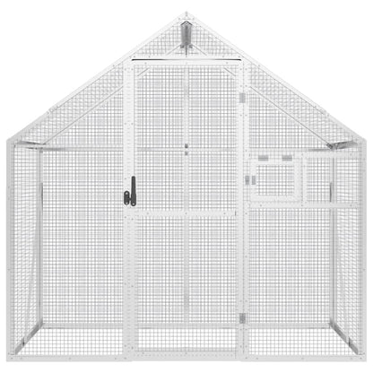 Voliera Argento 179x100x185 cm in Alluminio