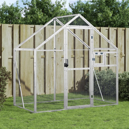 Voliera Argento 179x100x185 cm in Alluminio