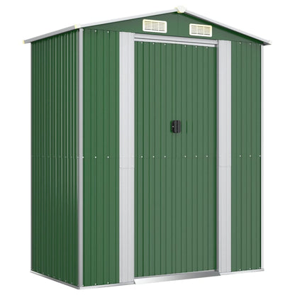 Capanno da Giardino Verde 192x108x223 cm in Acciaio Zincato