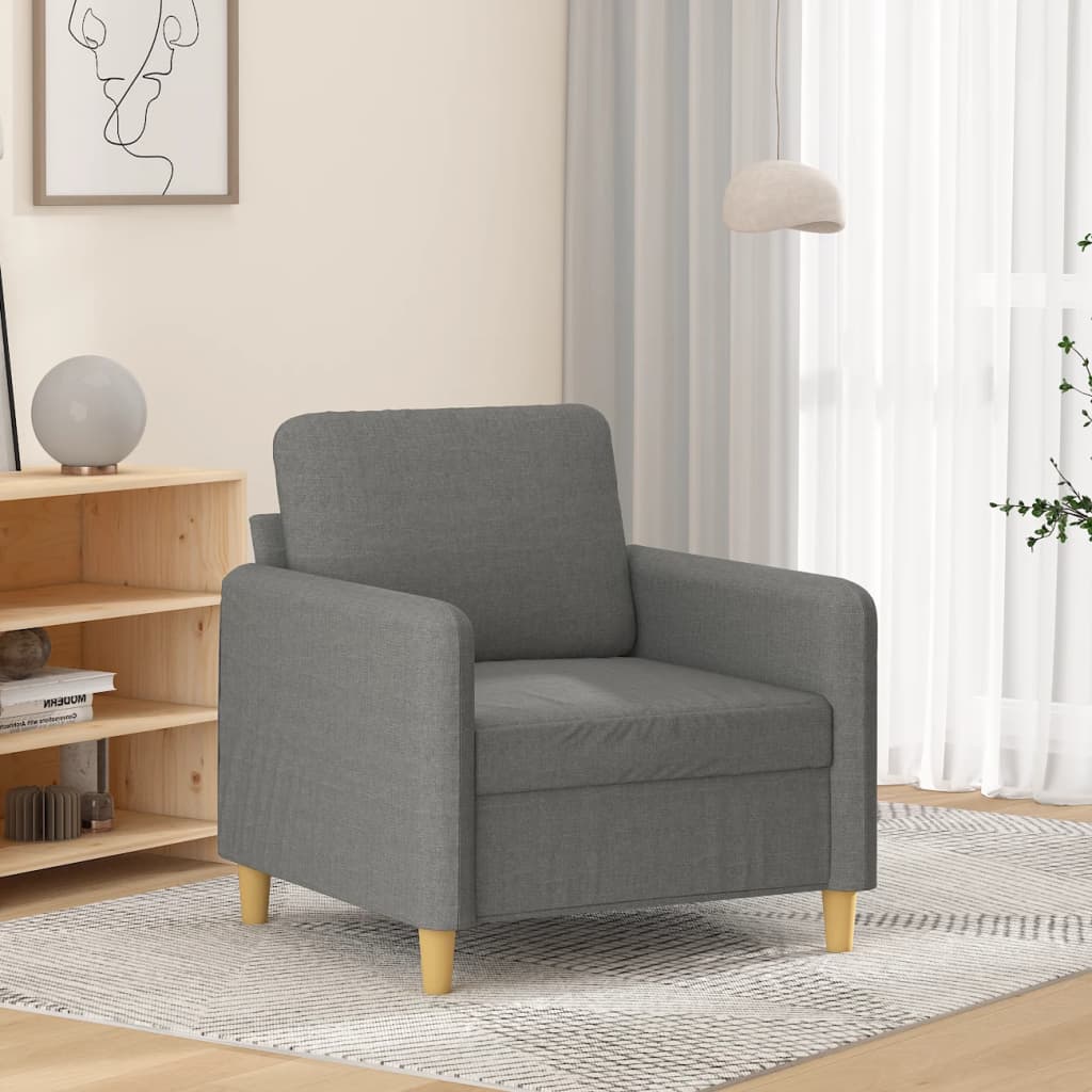 Poltrona Grigio Scuro 60 cm in Tessuto
