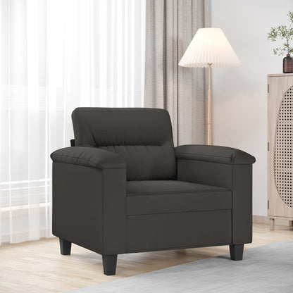 Poltrona Grigio Scuro 60 cm in Tessuto Microfibra