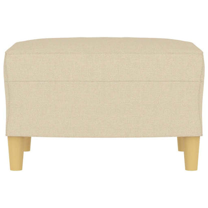 Poggiapiedi Crema 60x50x41 cm in Tessuto