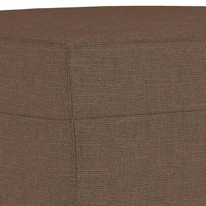 Poggiapiedi Marrone 60x50x41 cm in Tessuto