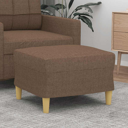 Poggiapiedi Marrone 60x50x41 cm in Tessuto