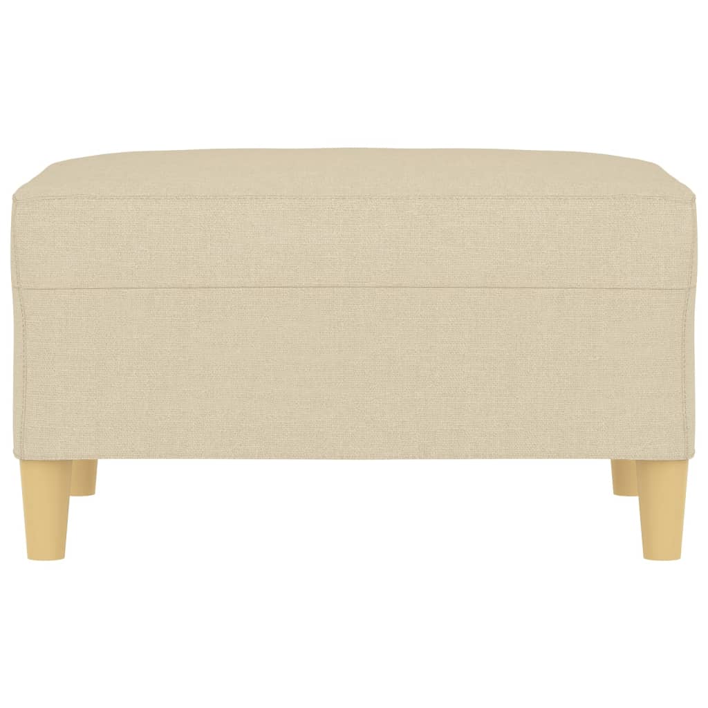 Poggiapiedi Crema 70x55x41 cm in Tessuto