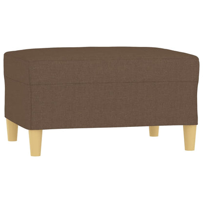 Poggiapiedi Marrone 70x55x41 cm in Tessuto