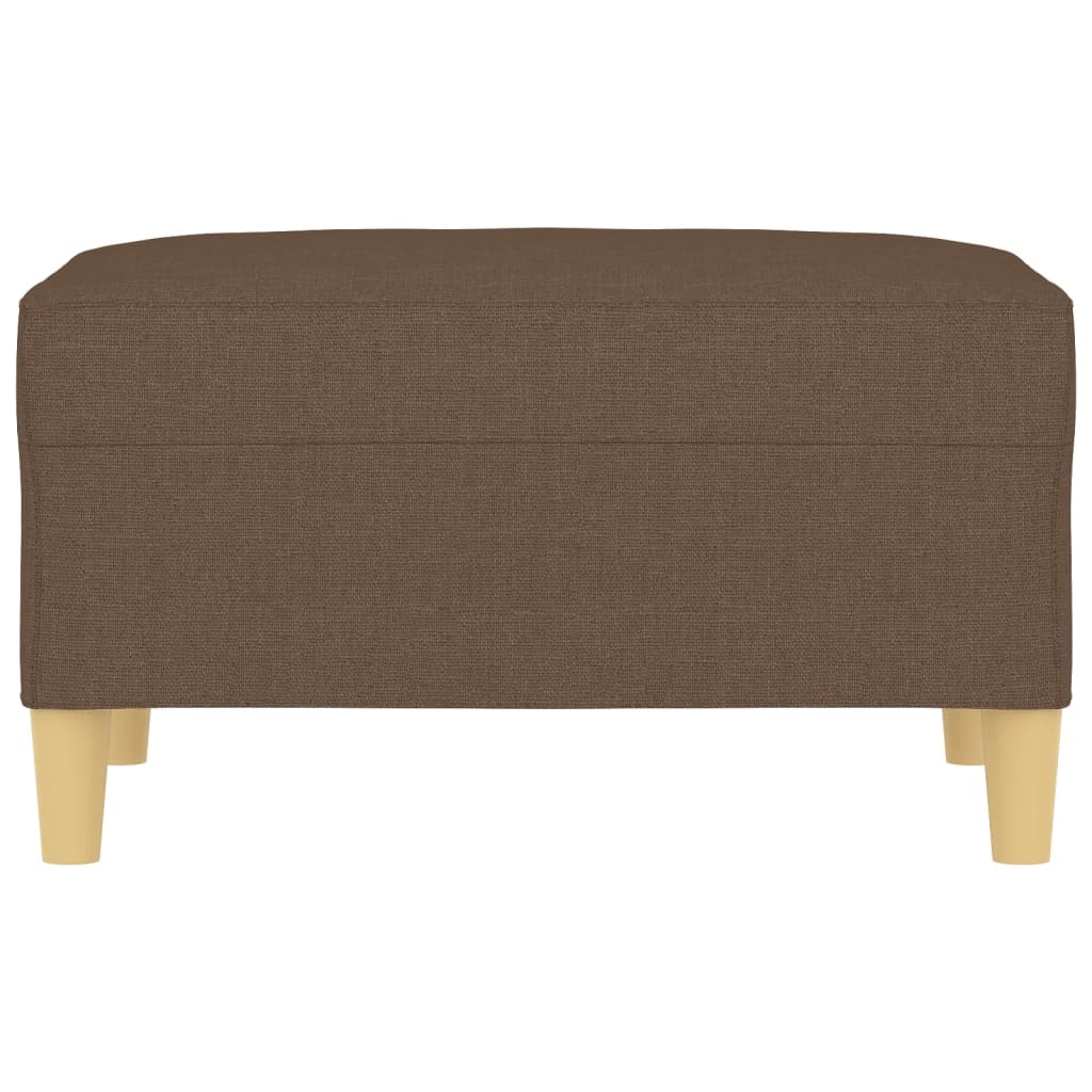 Poggiapiedi Marrone 70x55x41 cm in Tessuto