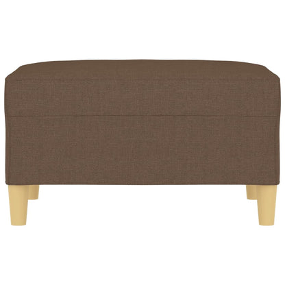 Poggiapiedi Marrone 70x55x41 cm in Tessuto