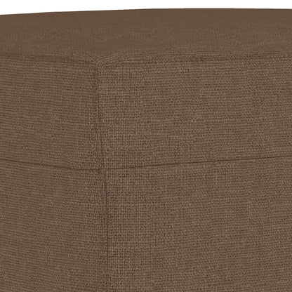 Poggiapiedi Marrone 70x55x41 cm in Tessuto
