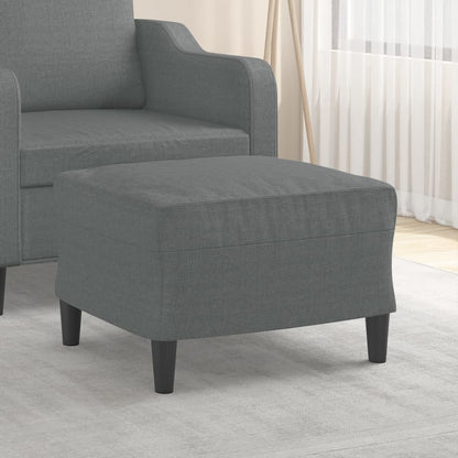 Poggiapiedi Grigio Scuro 60x50x41 cm in Tessuto