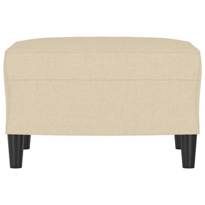 Poggiapiedi Crema 60x50x41 cm in Tessuto