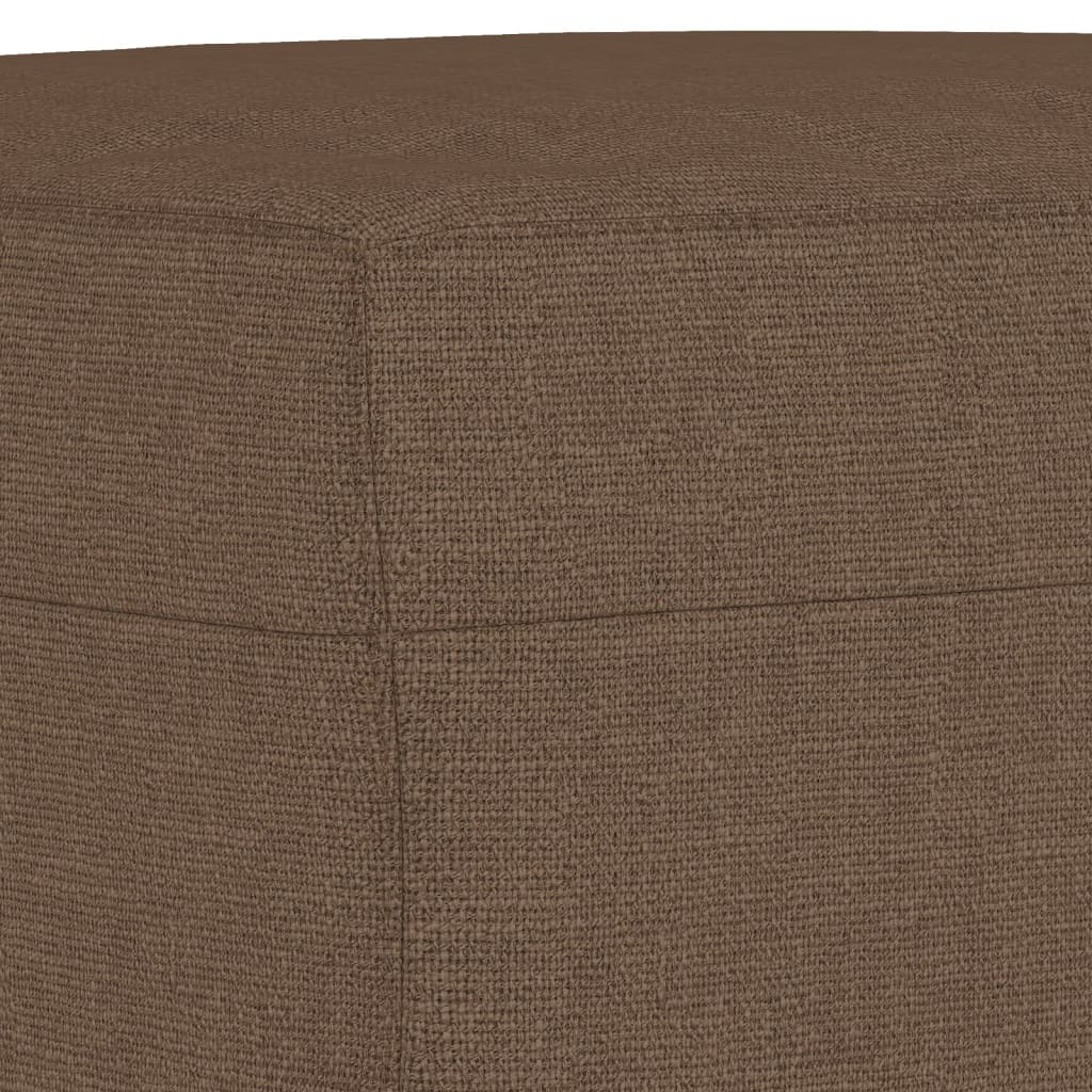 Poggiapiedi Marrone 60x50x41 cm in Tessuto