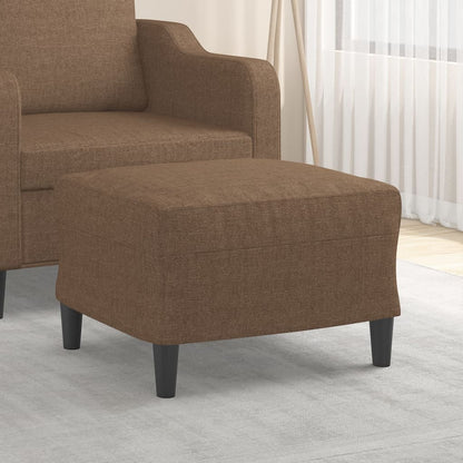Poggiapiedi Marrone 60x50x41 cm in Tessuto