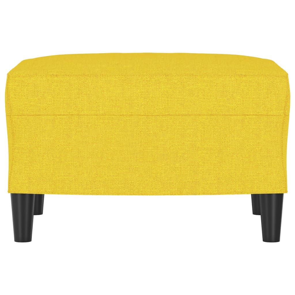 Poggiapiedi Giallo Chiaro 60x50x41 cm in Tessuto