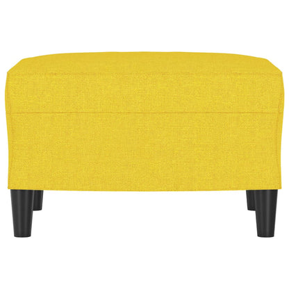 Poggiapiedi Giallo Chiaro 60x50x41 cm in Tessuto