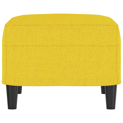 Poggiapiedi Giallo Chiaro 60x50x41 cm in Tessuto