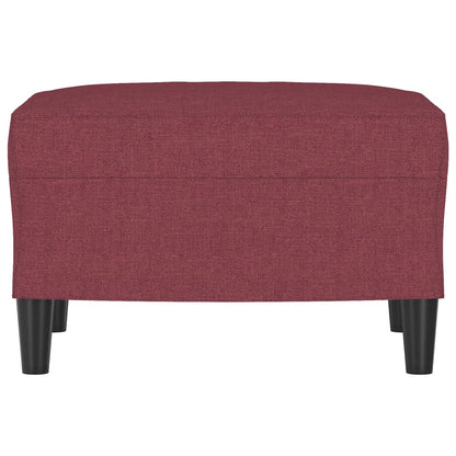 Poggiapiedi Rosso Vino 60x50x41 cm in Tessuto