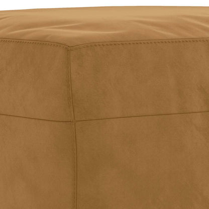 Poggiapiedi Marrone 60x50x41 cm in Velluto