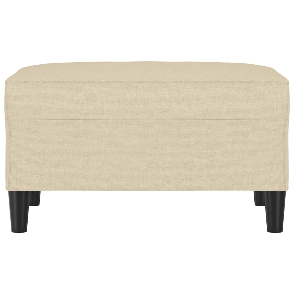 Poggiapiedi Crema 70x55x41 cm in Tessuto