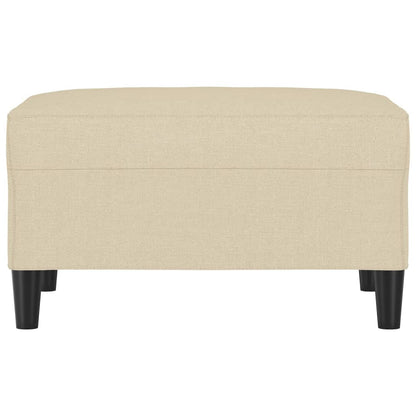 Poggiapiedi Crema 70x55x41 cm in Tessuto