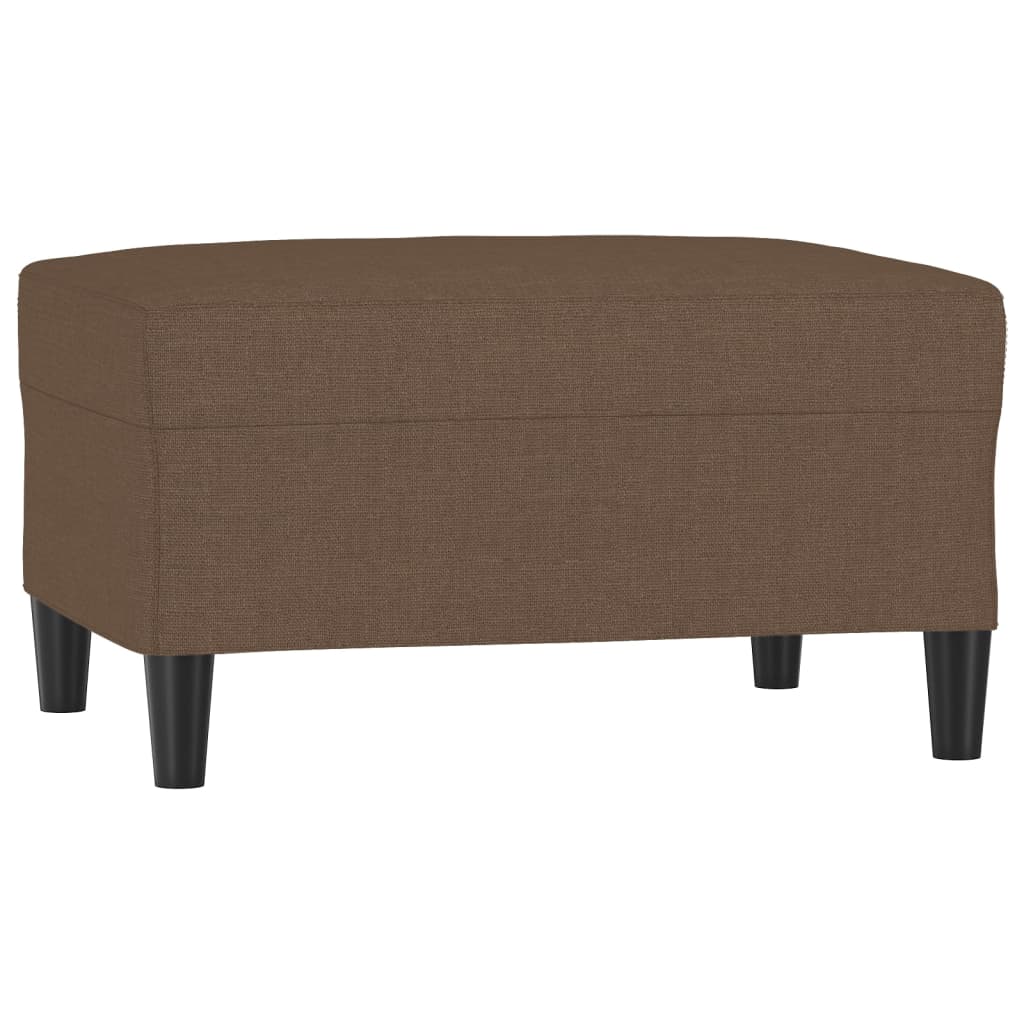Poggiapiedi Marrone 70x55x41 cm in Tessuto
