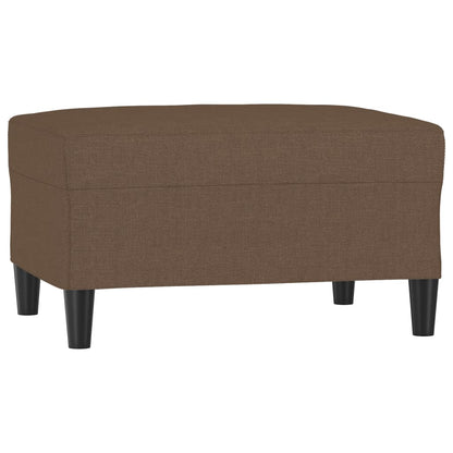 Poggiapiedi Marrone 70x55x41 cm in Tessuto