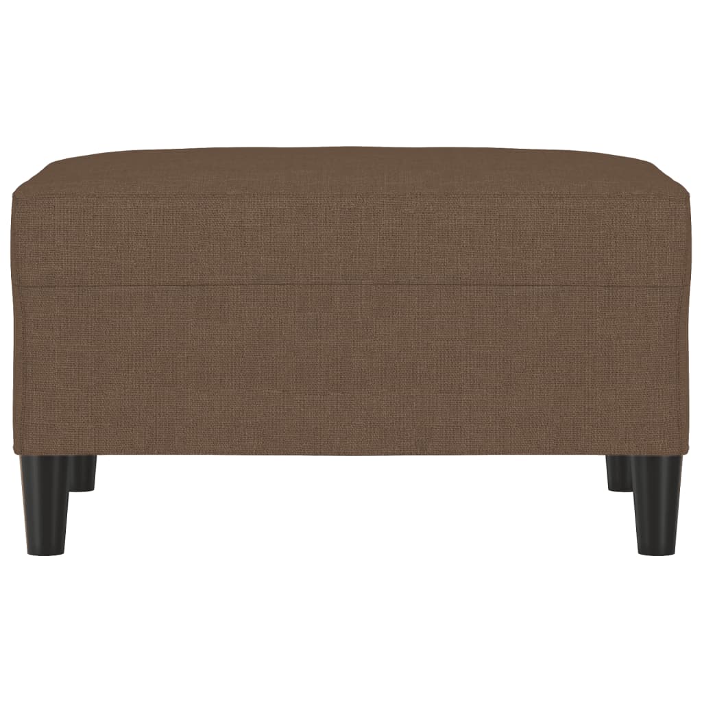 Poggiapiedi Marrone 70x55x41 cm in Tessuto