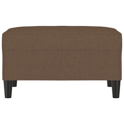 Poggiapiedi Marrone 70x55x41 cm in Tessuto