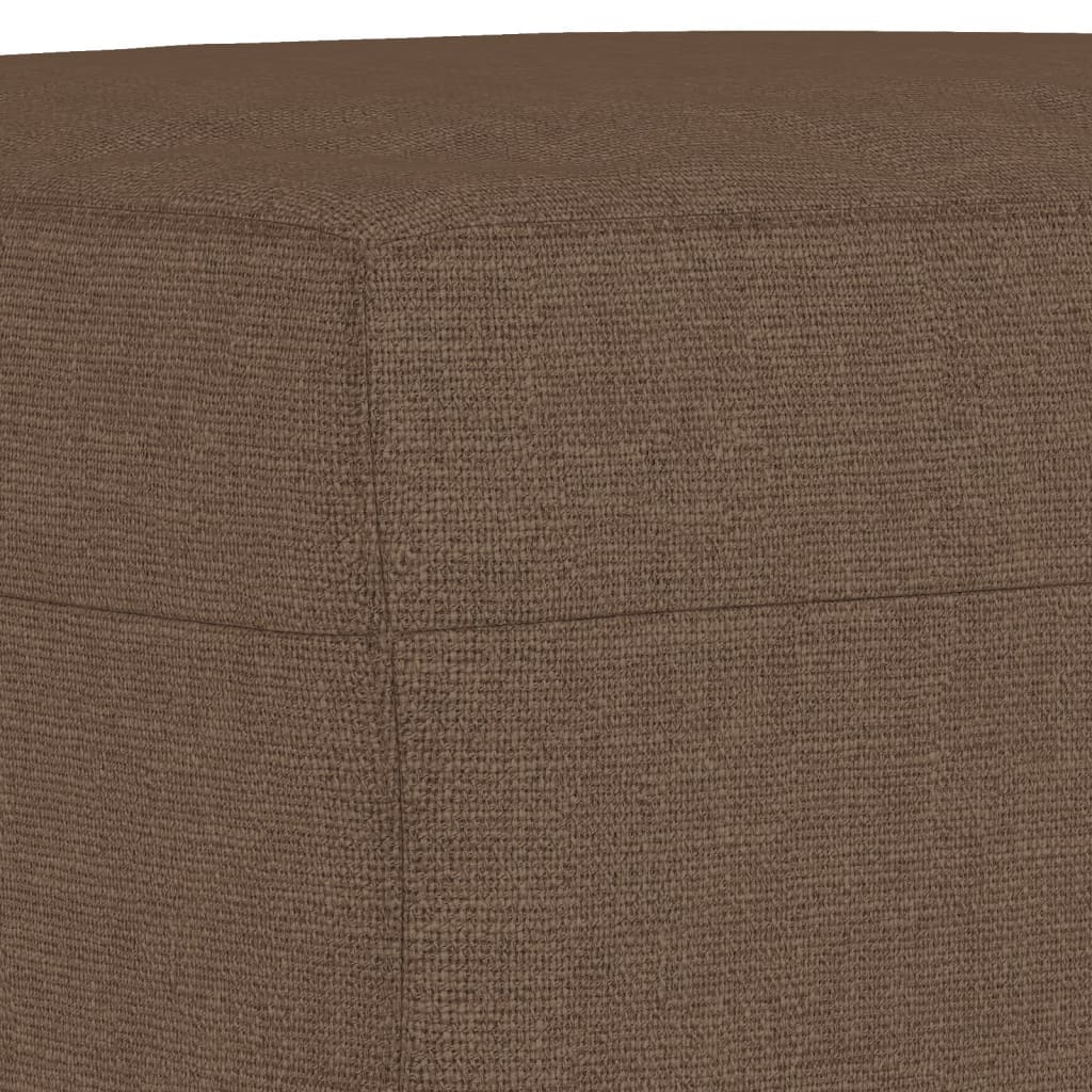 Poggiapiedi Marrone 70x55x41 cm in Tessuto
