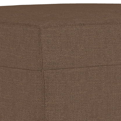 Poggiapiedi Marrone 70x55x41 cm in Tessuto