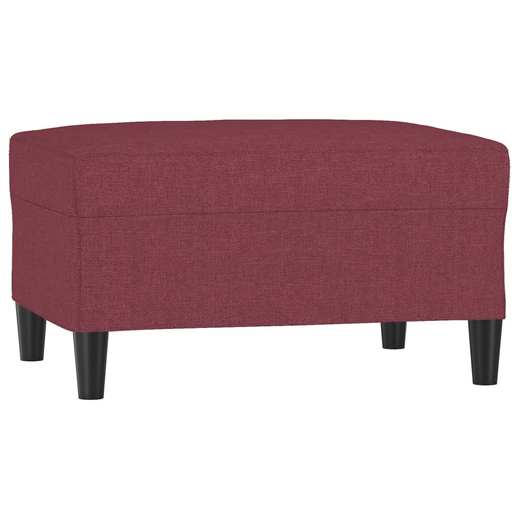 Poggiapiedi Rosso Vino 70x55x41 cm in Tessuto