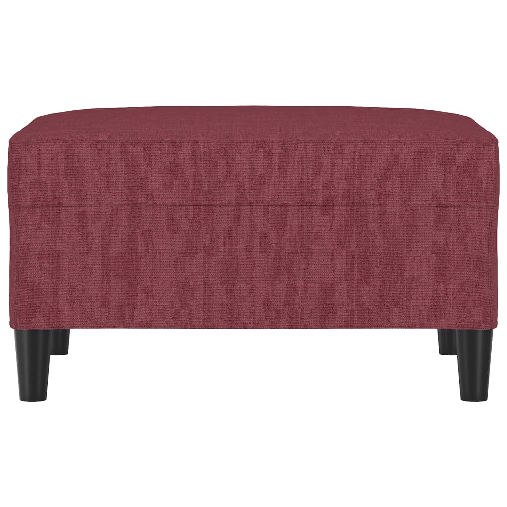 Poggiapiedi Rosso Vino 70x55x41 cm in Tessuto