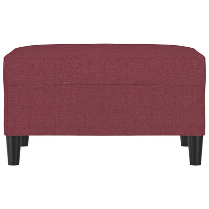 Poggiapiedi Rosso Vino 70x55x41 cm in Tessuto