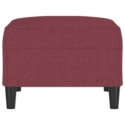 Poggiapiedi Rosso Vino 70x55x41 cm in Tessuto