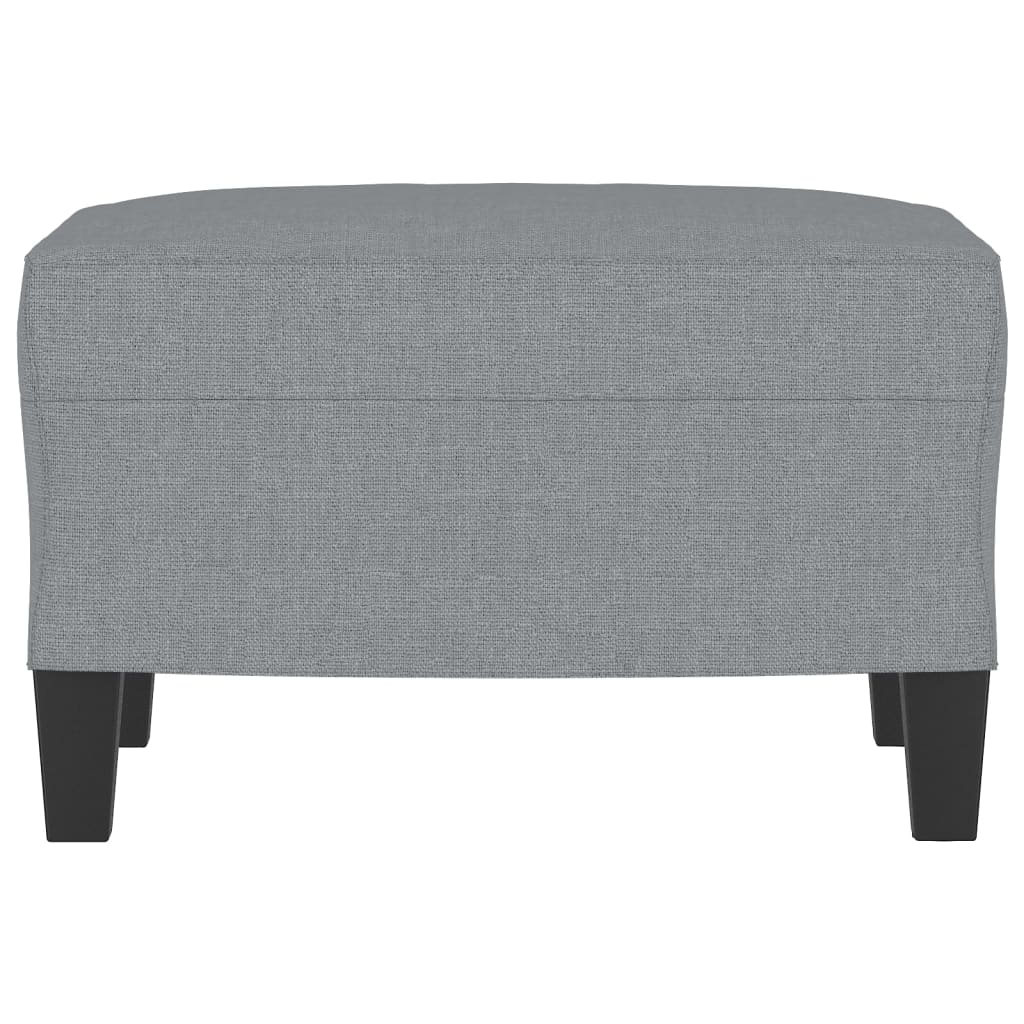 Poggiapiedi Grigio Chiaro 60x50x41 cm in Tessuto