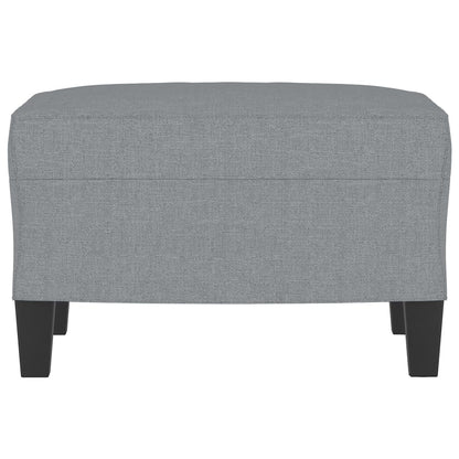 Poggiapiedi Grigio Chiaro 60x50x41 cm in Tessuto
