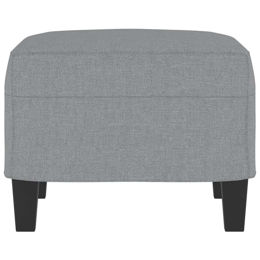 Poggiapiedi Grigio Chiaro 60x50x41 cm in Tessuto