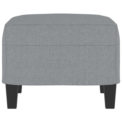 Poggiapiedi Grigio Chiaro 60x50x41 cm in Tessuto