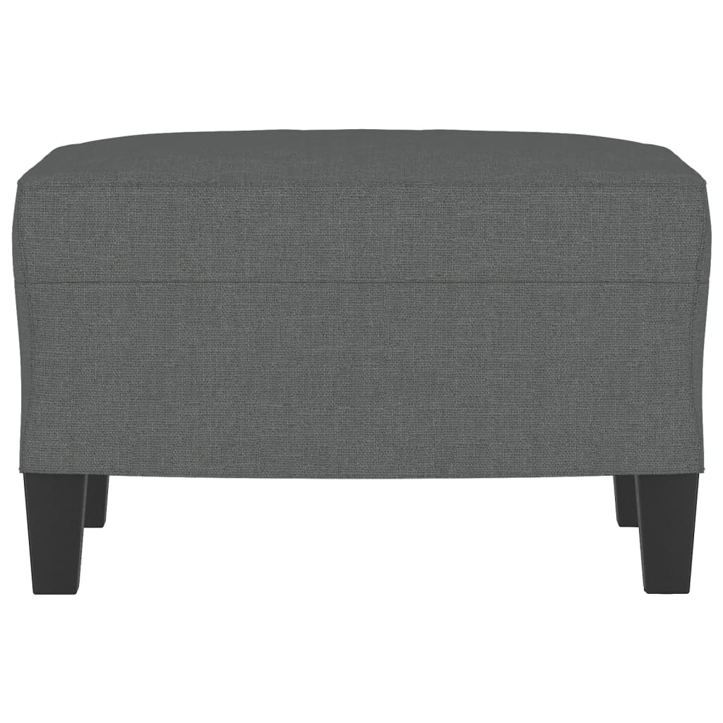 Poggiapiedi Grigio Scuro 60x50x41 cm in Tessuto