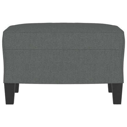 Poggiapiedi Grigio Scuro 60x50x41 cm in Tessuto