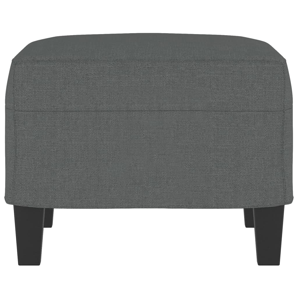 Poggiapiedi Grigio Scuro 60x50x41 cm in Tessuto
