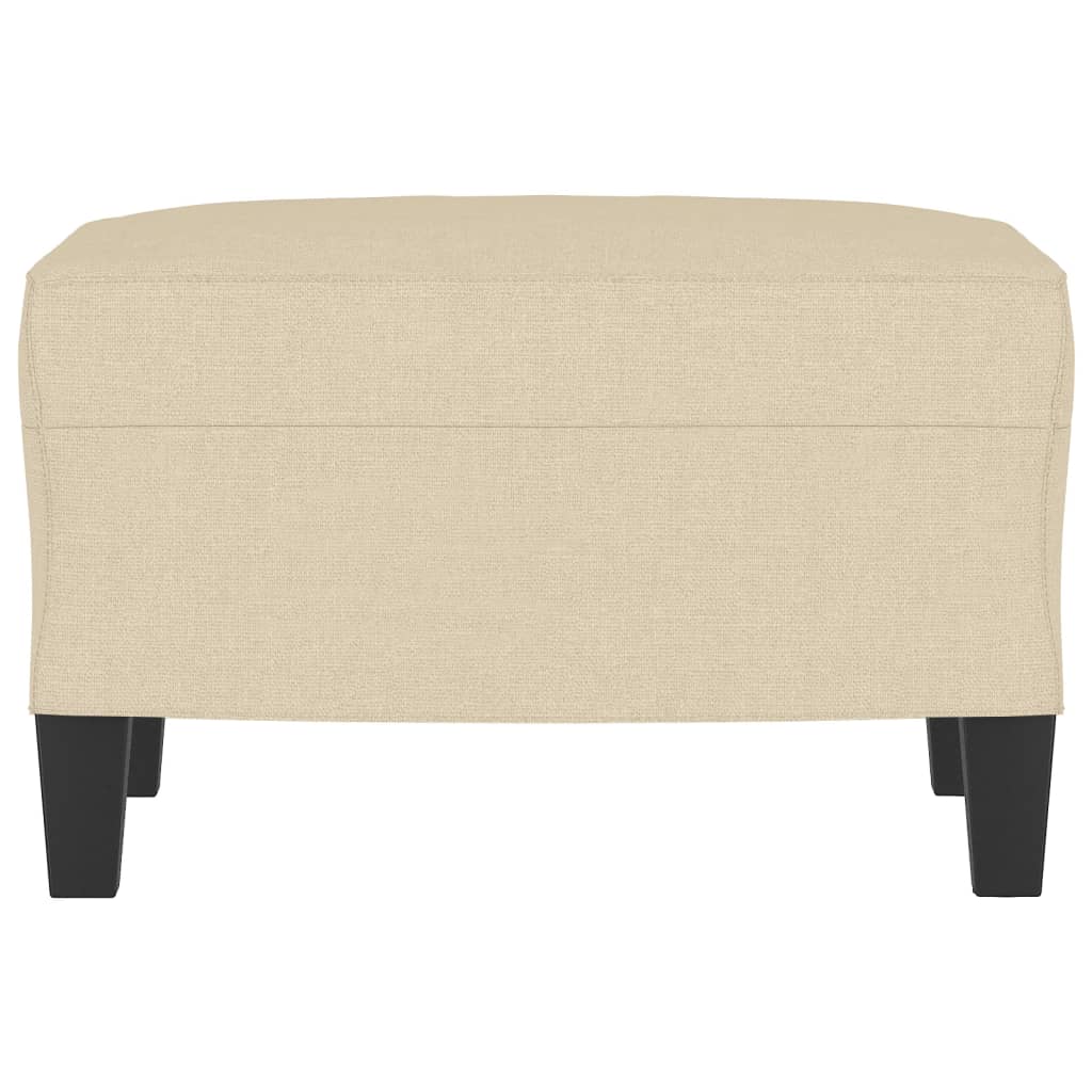 Poggiapiedi Crema 60x50x41 cm in Tessuto