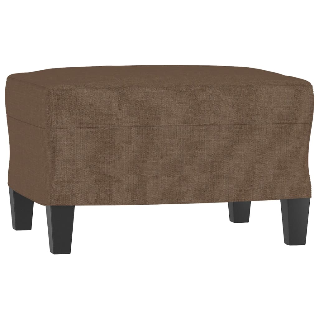 Poggiapiedi Marrone 60x50x41 cm in Tessuto